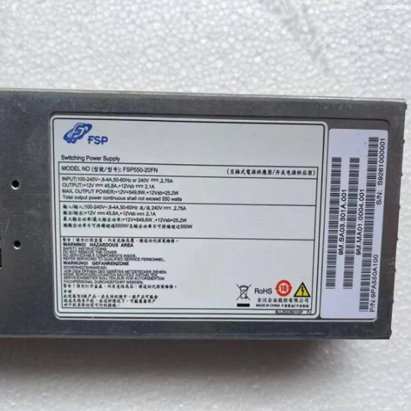FSP 550W FSP550-20FN 9PA550A100거새 원본 전원공급장치