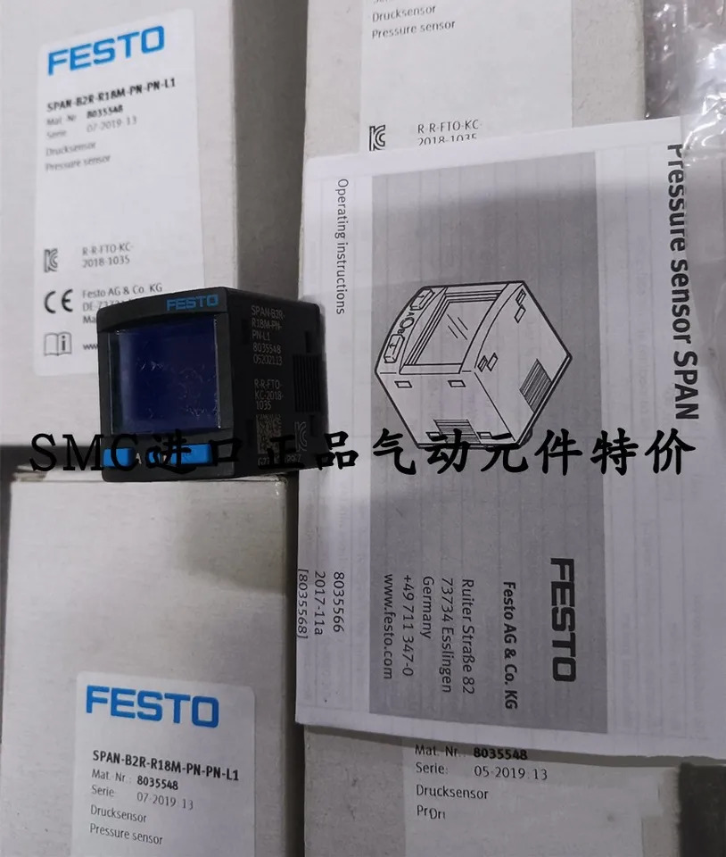 FESTO Festo 압력 게이지 SPAN-B2R-R18M-PN-PN-L1 8035548 신