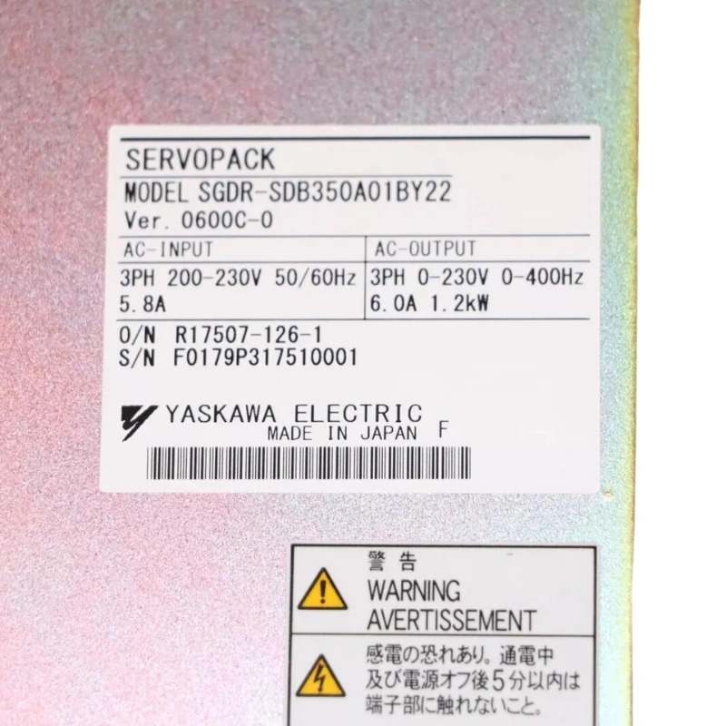 Yaskawa Servopack 신형 SGDR-SDB350A01BY22