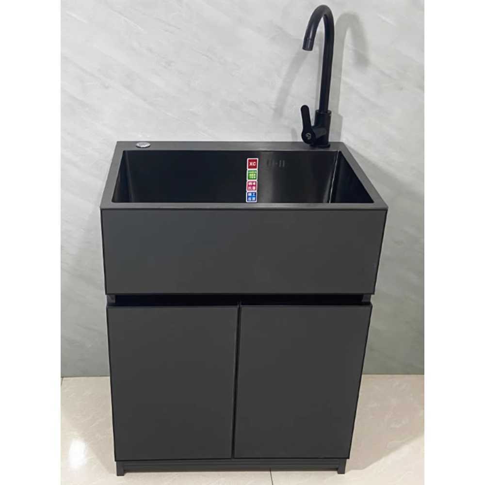 간이 싱크대 원룸 발코니 베란다 애벌 빨래 세척대 50x40 - 상품 이미지