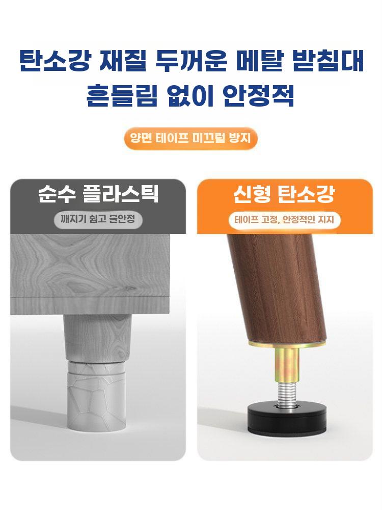 가구 높이조절 발판 받침다리 미끄럼방지 서랍장 받침 소형 2개 (28-40mm) - 상세 이미지 5