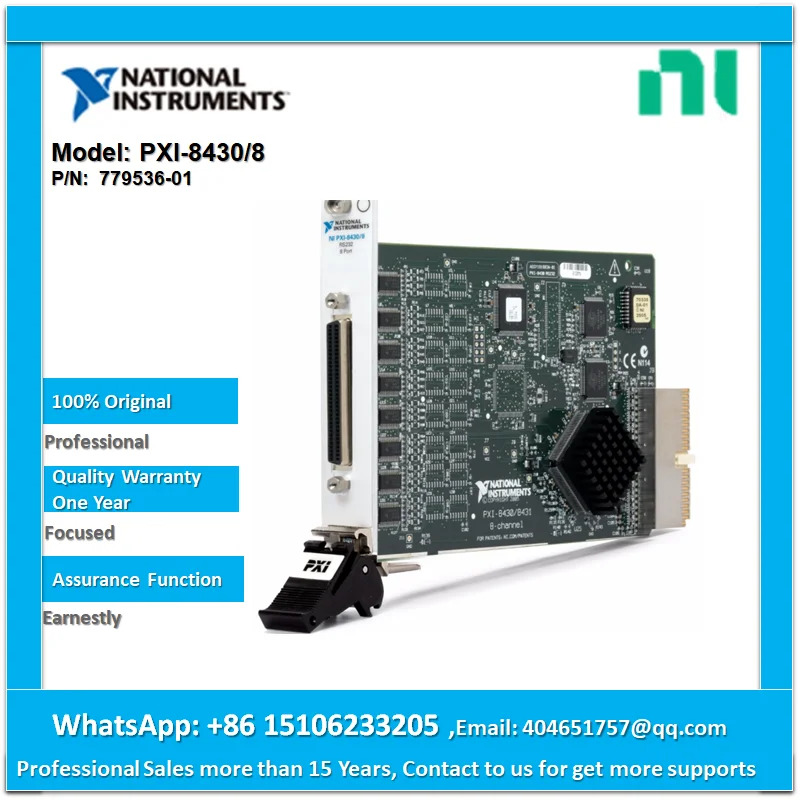NI PXI-8430/8 고성능 8 포트 직렬 인터페이스