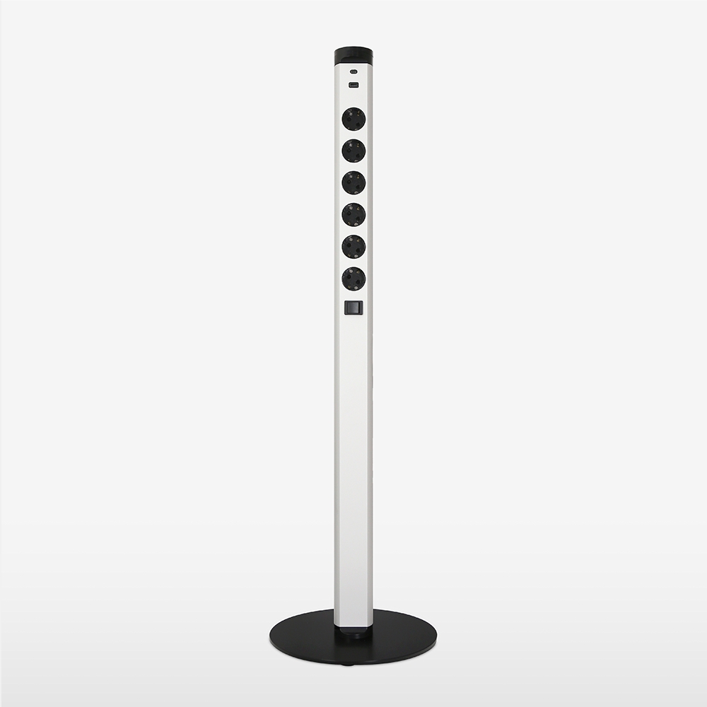 BIS 멀티콘센트 테이블 스탠드 6구 콘센트 USB 고속충전 멀티탭 MM602-1000-ST - 상세 이미지 4