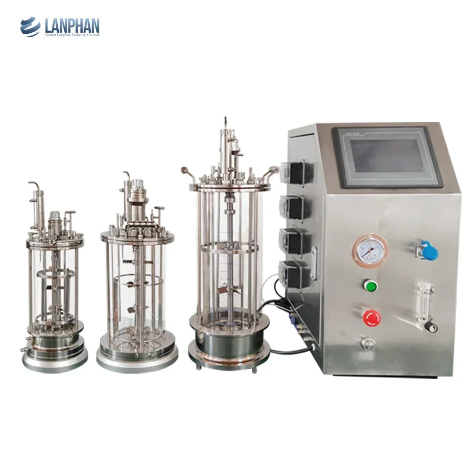 Lanphan Benchtop 유리 발효기 생물 반응기 미생물 5l 10l 20l 30l