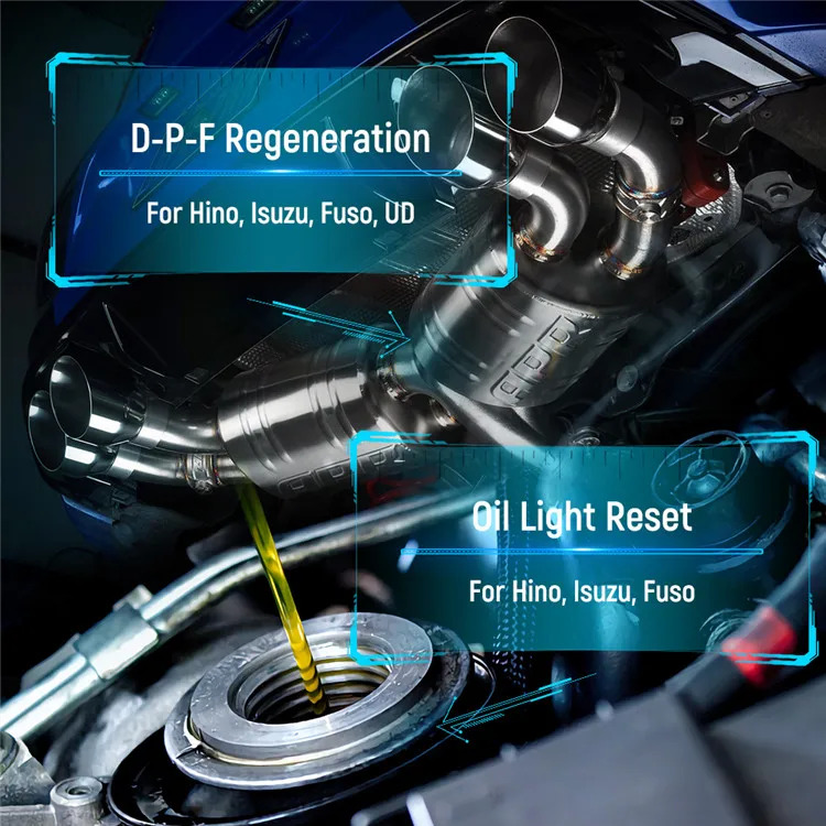 Fcar HD 픽업 트럭 굴삭기 진단 도구 DPF 리셋 F506PRO