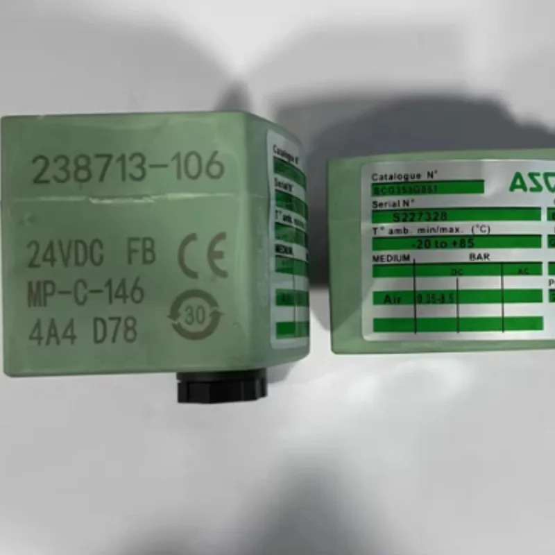 238713-106 ASCO 3인치 펄스 밸브 코일 24VDC 22.6W