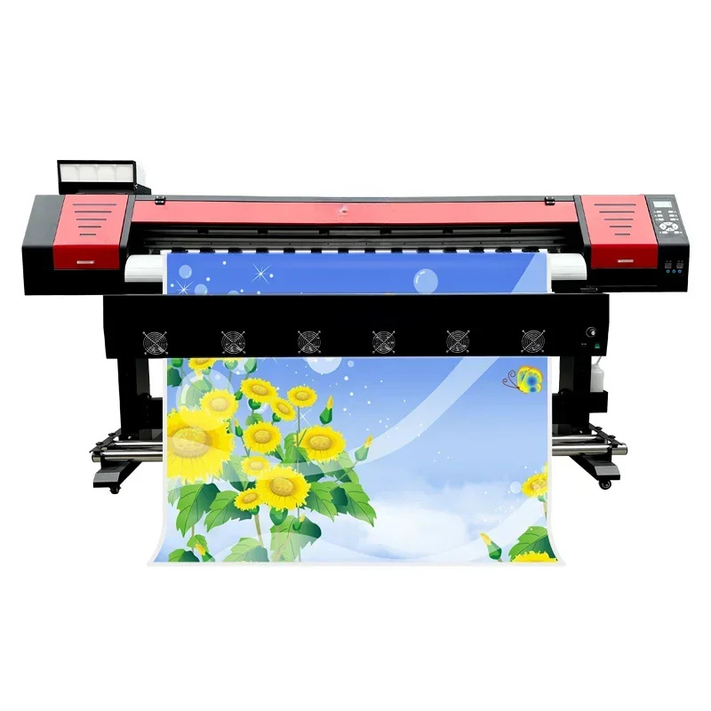 에코 솔벤트 프린터 6 컬러 XP600 I3200 1.8m 야외 광고 2.5m
