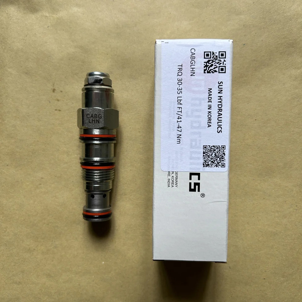 태양 유압 카트리지 밸브 CABGLHN TRO 30-35 Lbf FT/41-47 Nm