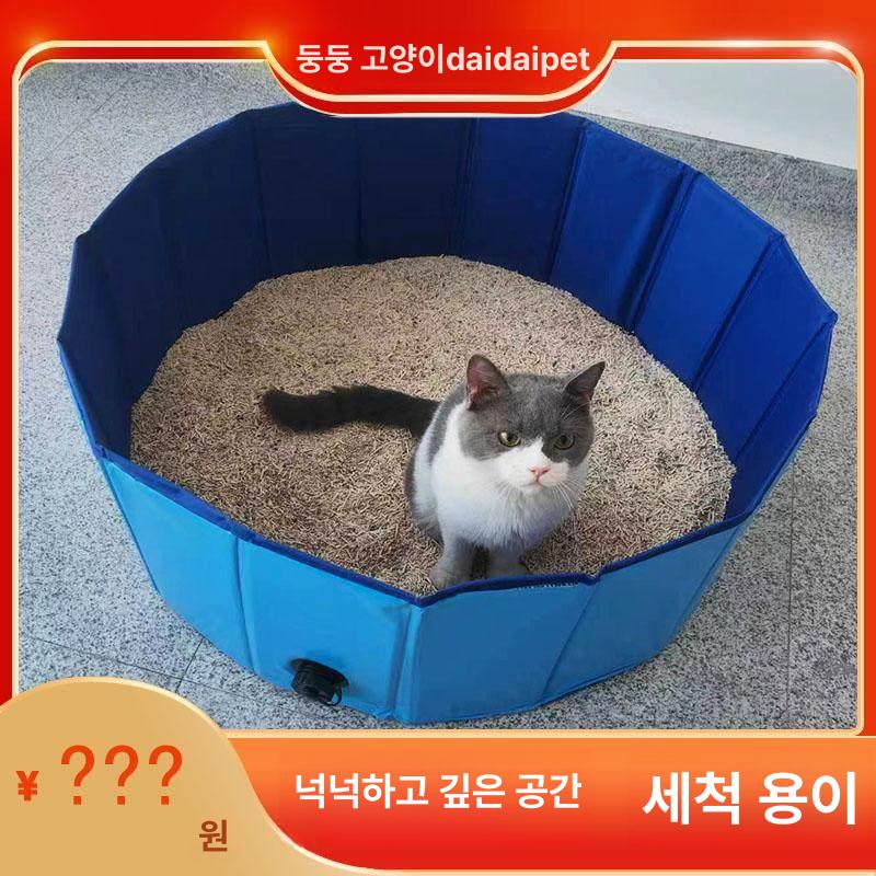 후드형 고양이변기 특대형 밀폐형 대형고양이화장실 배변통 캣화장실 모래삽포함 탈취 - 상세 이미지 2