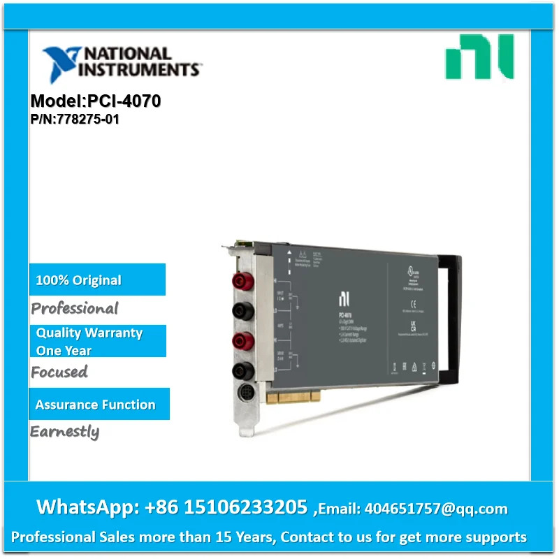 NI PCI-4070 FlexDMM 1.8 MS/s 절연 디지타이저 189380E-01 189380F-01 778275-01