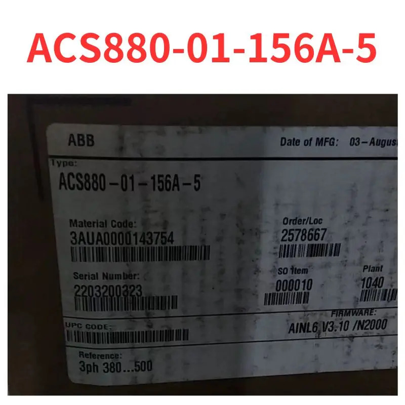 리퍼 ACS880-01-156A-5 주파수 변환기 완료