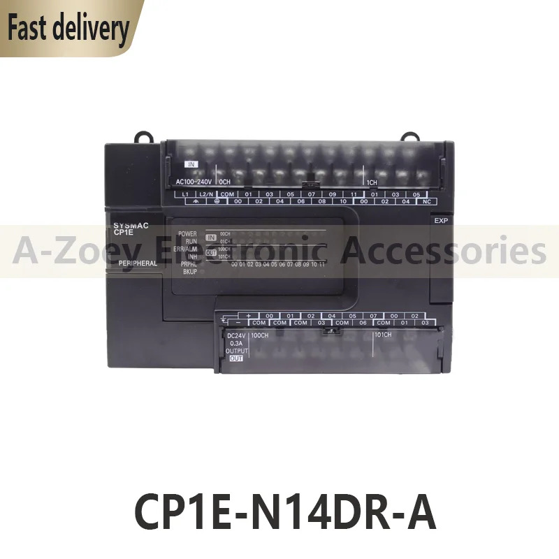 오리지널 CP1E-N14DR-A PLC 프로그래밍 컨트롤러.