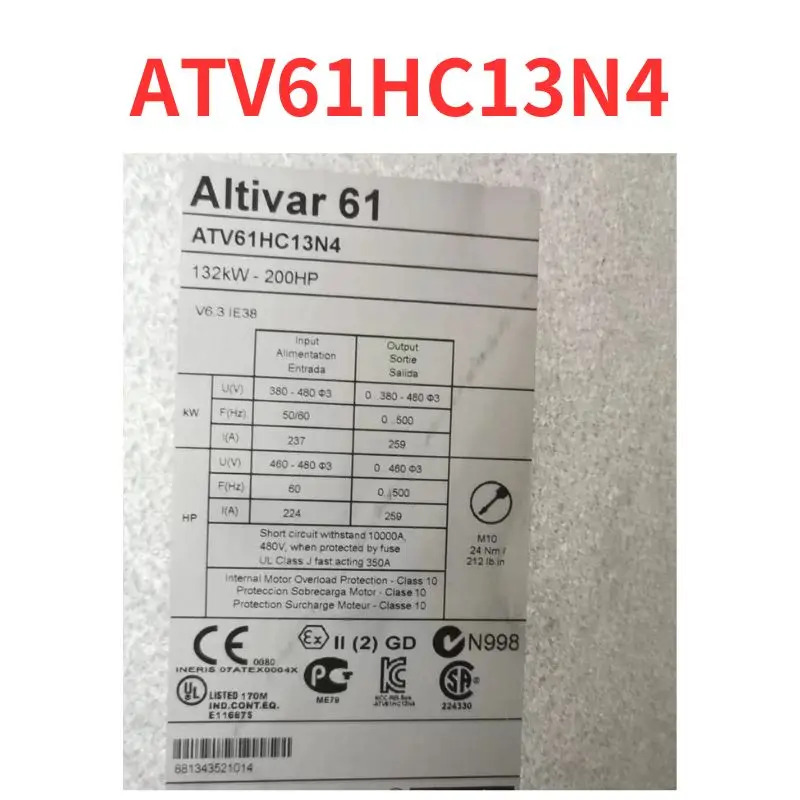 리퍼 완료 신 ATV61HC13N4 인버터