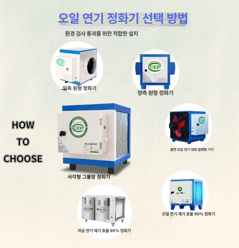 상업용 집진기 정화기 업소용 제거 덕트 가정용 배연기 배연시스템 흡입 배연장치 - 상세 이미지 3