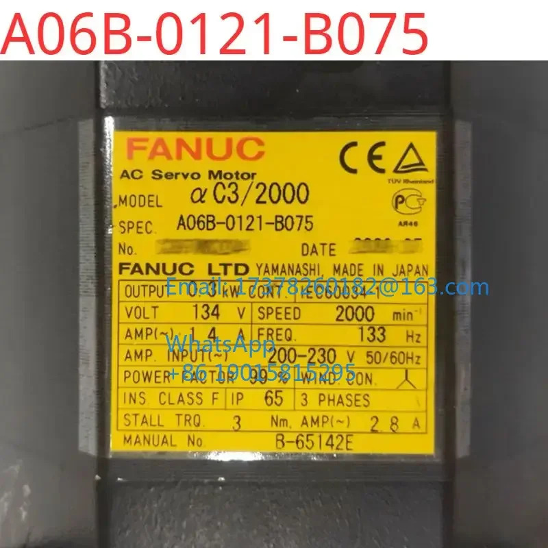 A06B-0121-B075 FANUC 리퍼 서보모터 감지 OK