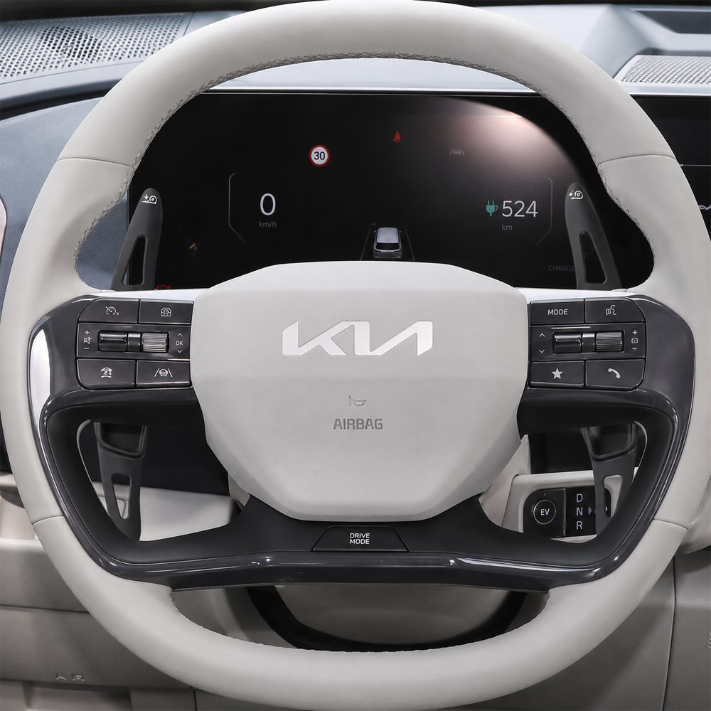 오토크루 기아 EV6 알루미늄 패들 쉬프트 튜닝 레드 이미지 6
