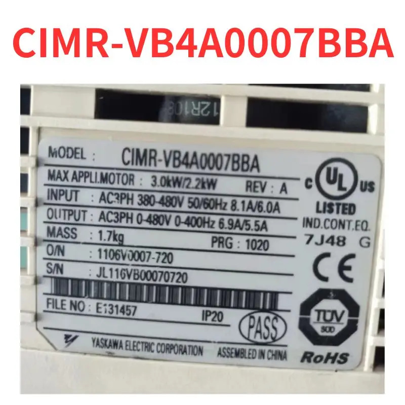 CIMR-VB4A0007BBA 주파수 변환기 리퍼 완료 신