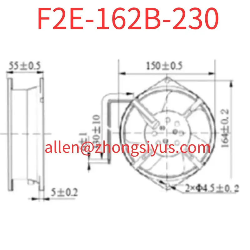 F2E-162B-230 컴퓨터 팬 캐비닛 전기 축