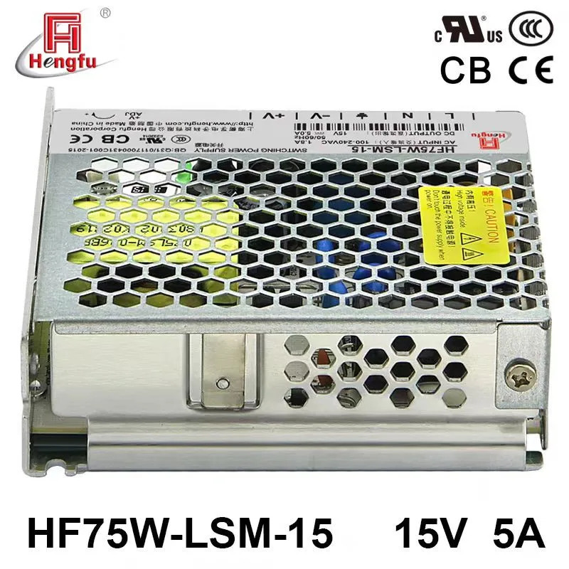 HENGFU 15V5A 75W HF75W-LSM-15새 원본 전원공급장치