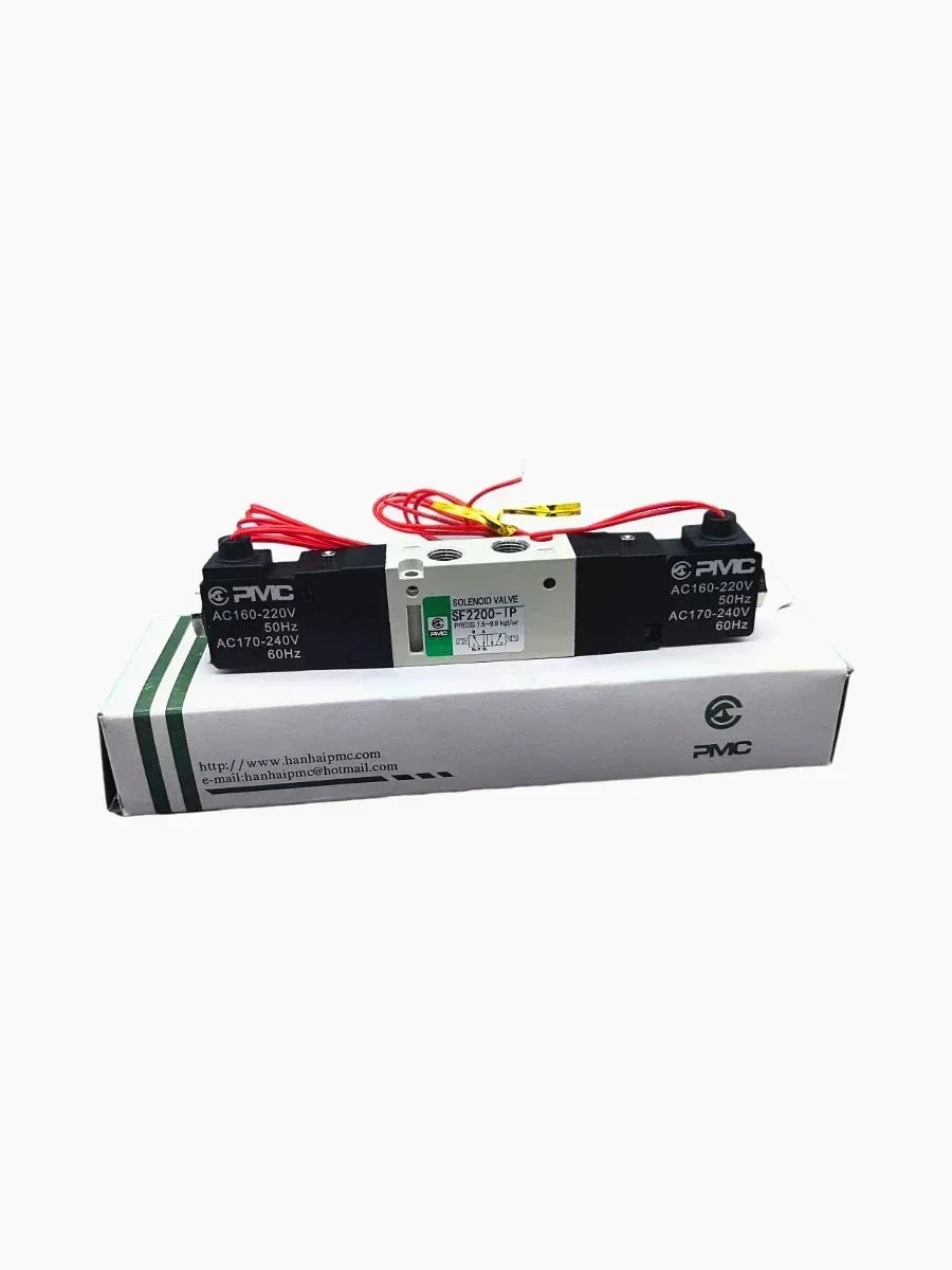 솔레노이드 밸브 SF2101-IP 2위치 5방향 듀얼 컨트롤 SF2200-IP 후진 DC24V
