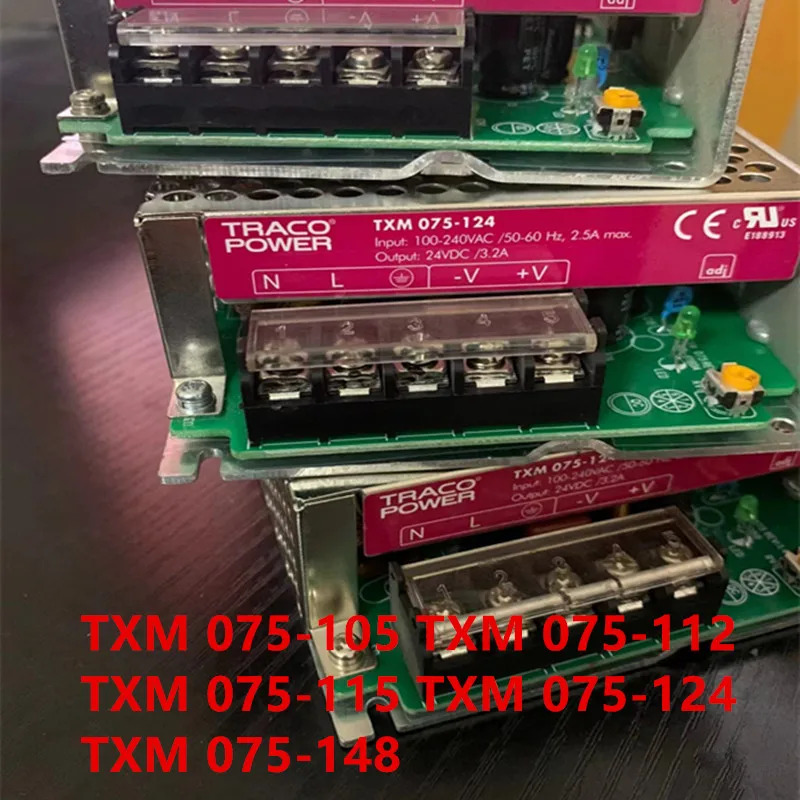 TRACO POWER 75W TXM 075-105 075-112 075-115 075-124 075-148 새 원본 전원공급장치