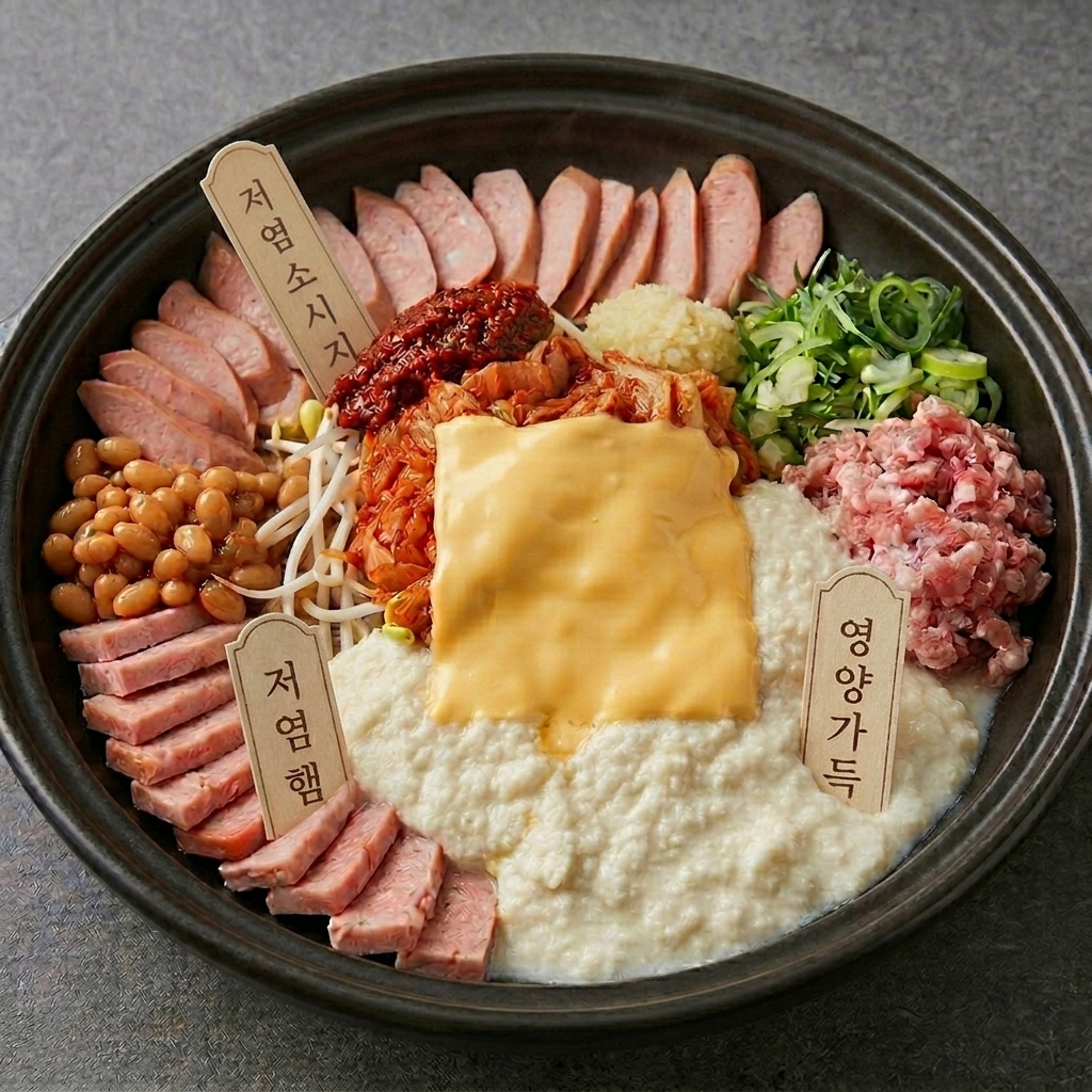 [원주맛집 민병선식당] 크리미 비지 부대찌개 2인분 600g 이미지 6