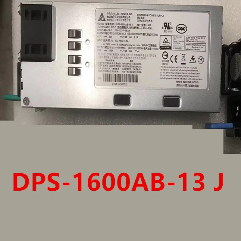 DELTA 1600W 전원공급장치 DPS-1600AB-13 J DPS-1600AB-13J 새 원본 PSU 것처럼 작동