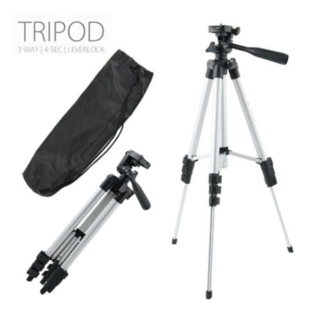 4단조절 컴팩트 초경량 삼각대 카메라 DSLR 수평계 접이식 똑템 휴대용 가전 방송 높은