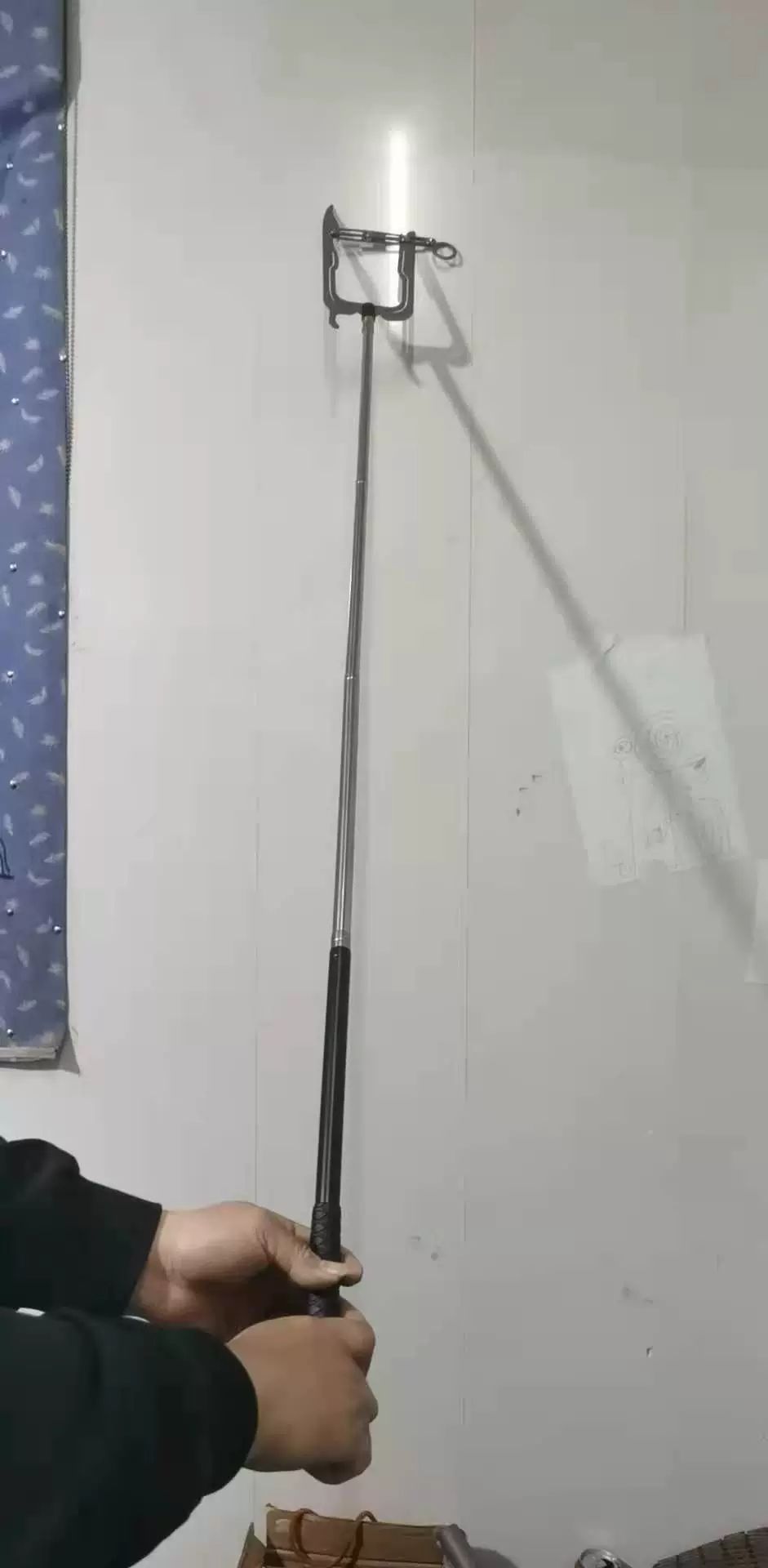 표준형 집게봉 장대 브라켓 거치대 걸이 막대 로드 평줄 포함 텔레스코픽 스틱 매달기 - 상세 이미지 4