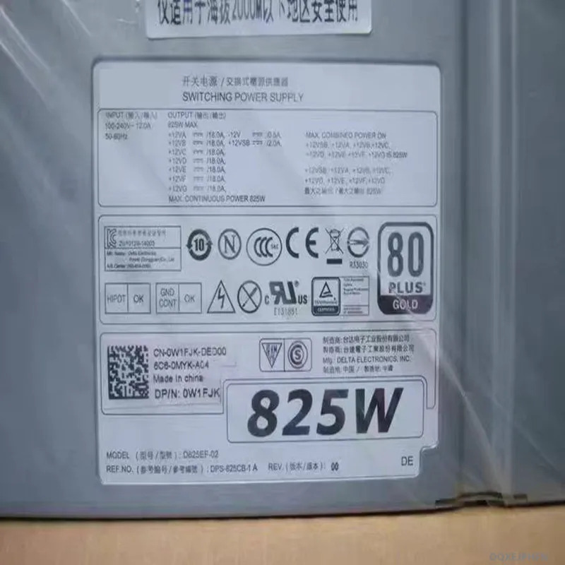 DELL T5810 T7810 T7910 825W 전원공급장치 D825EF-02 DPS-825CB-1 A W1FJK 0W1FJK 새