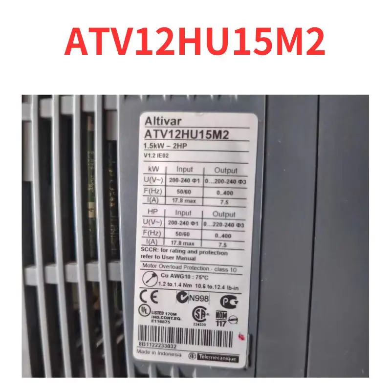 리퍼 완료 주파수 변환기 ATV12HU15M2 신