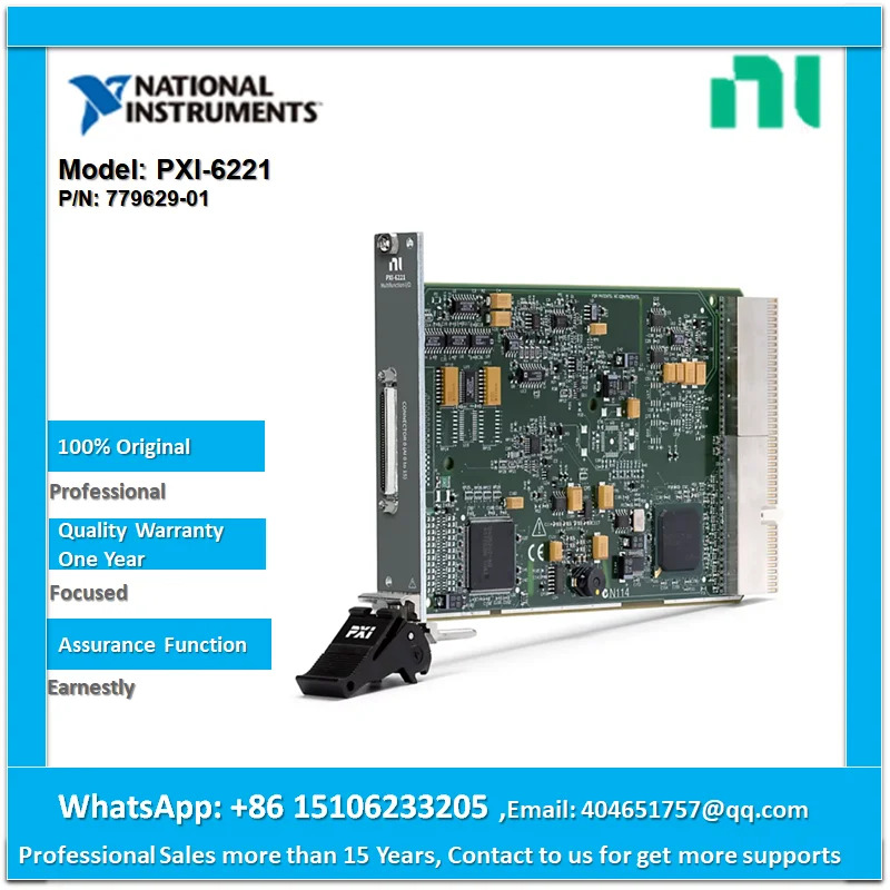 NI PXI-6221 779629-01 16 AI 비트 250 kS/ s 2 AO 24 DIO PXI I/ O 장치