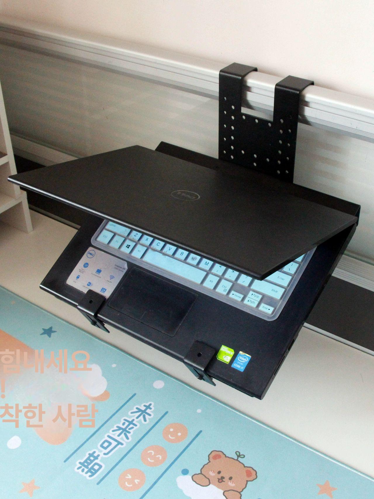 벽걸이 거치대 접이식 싱글 브라켓 각도 벽고정 행거 스탠드 클램프형 사무용 - 상품 이미지