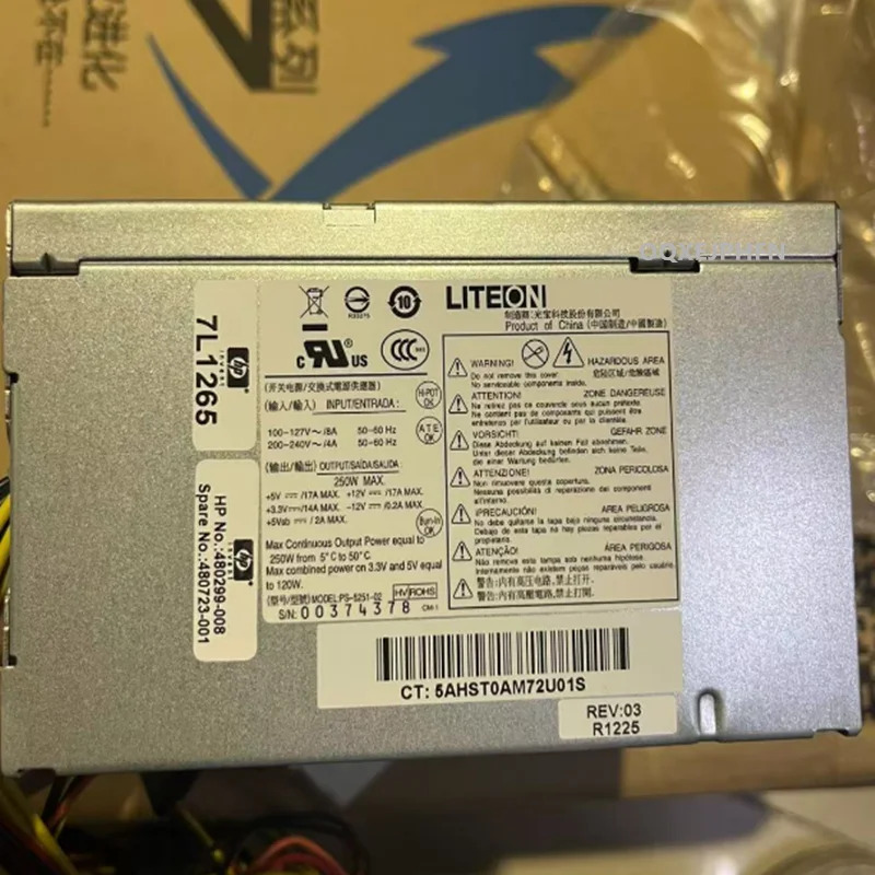 hp호환 250W PS-5251-02새 원본 전원공급장치 480299 -008 480723 -001