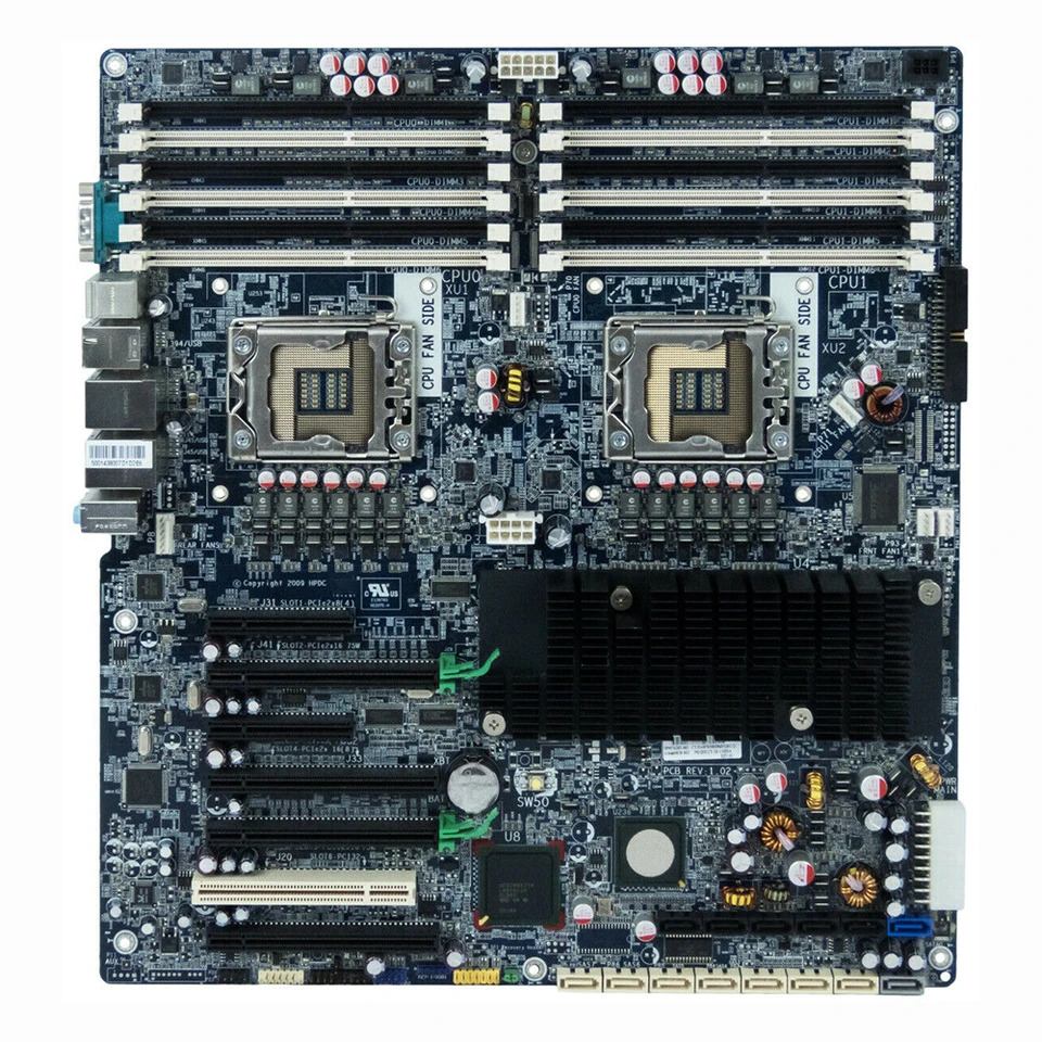 hp호환 Z800 576202-001 460838-002 591182-001 460838-003 X58 LGA1366 지지대 XEON 56XX 워크스테이션 마더보드 하게 작동