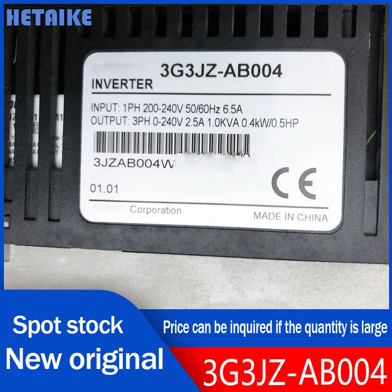 오리지널 인버터 3G3JZ-AB004 AC200-240V 0.4KW