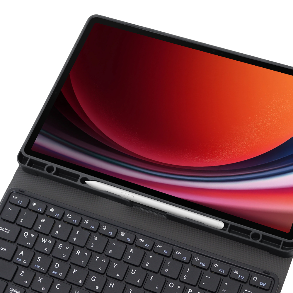 데이웍스 갤럭시탭 S9+ S9 FE+ 플러스 블루투스 터치패드 키보드 북커버 케이스 S펜 수납 이미지 8