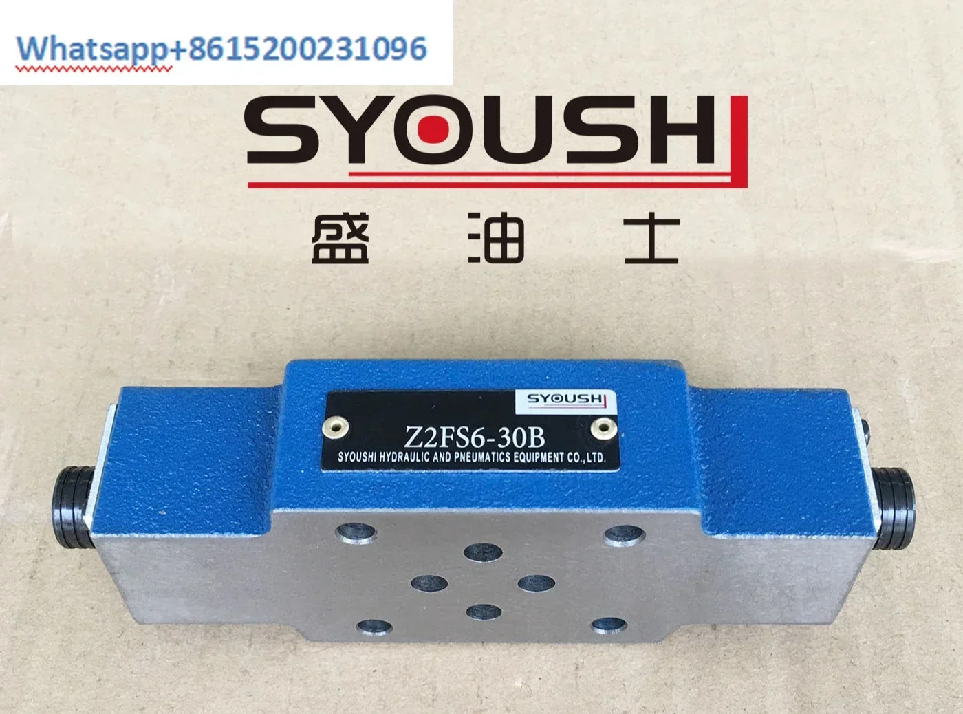 유압식 이단방향 스로틀 밸브 Z2FS6-30B