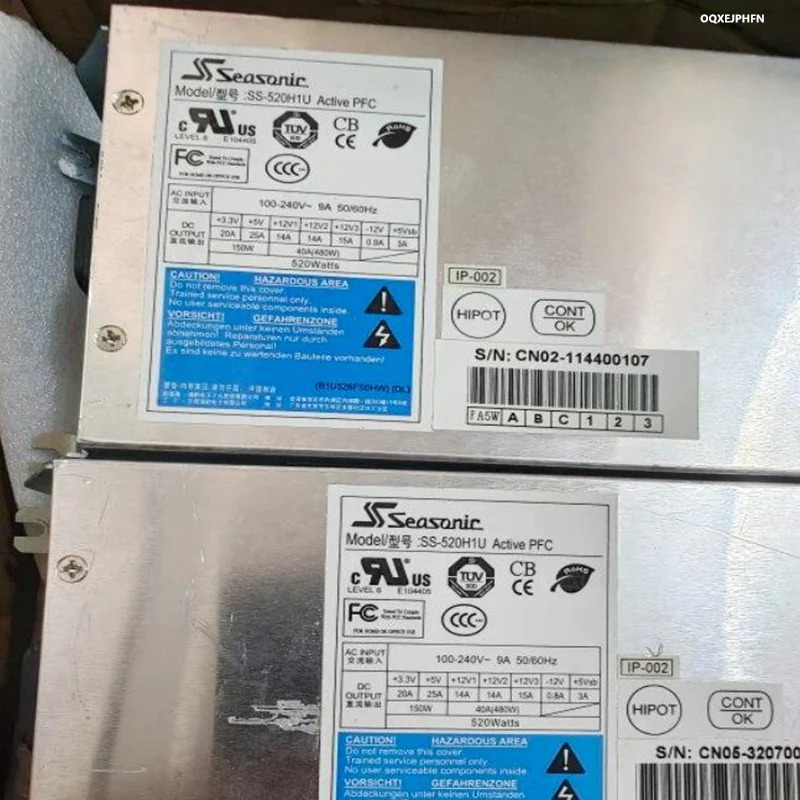 오리지널 리퍼 전원공급장치 SEASONIC 1U 520W SS-520H1U