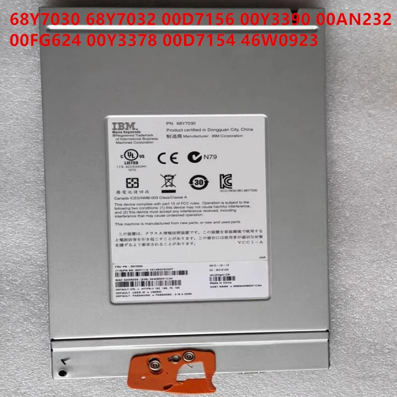 IBM 전원공급장치 68Y7030 68Y7032 00D7156 00Y3390 00AN232 00FG624 00Y3378 00D7154 46W0923 거새 원본 전원 모듈