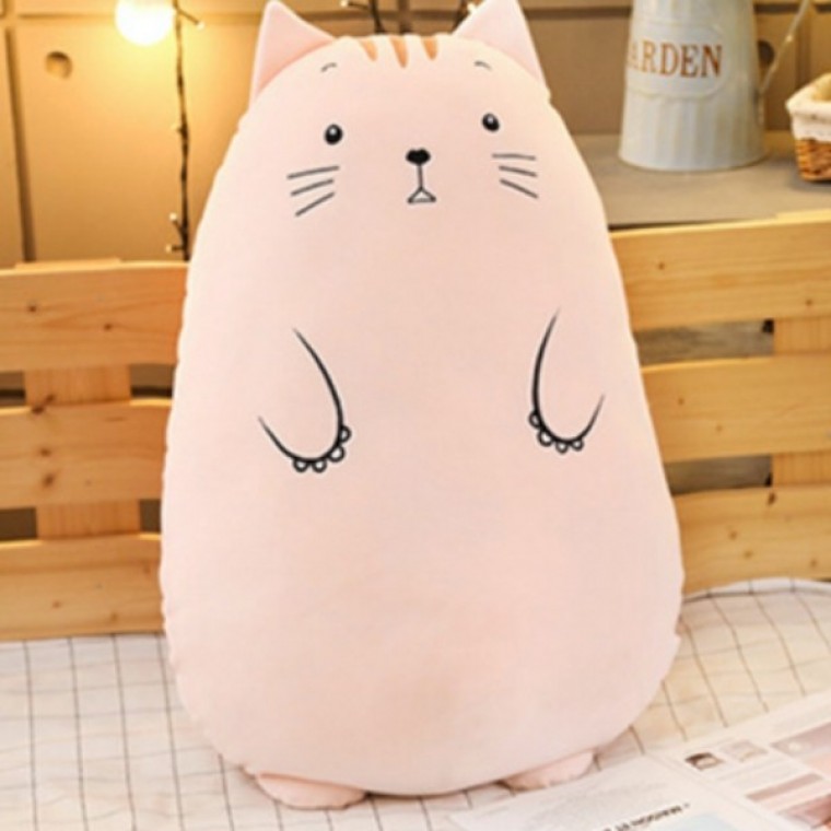 고양이 바디필로우 인형 롱쿠션 안고자는 긴베개 대형 코튼 바디플로우 죽부인 - 상품 이미지