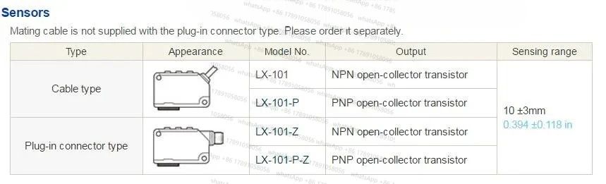 LX-101-P-Z RGB 컬러 플매트 카펫 러그커넥터 디지털 마크 센서 - PNP M12 4핀 QD