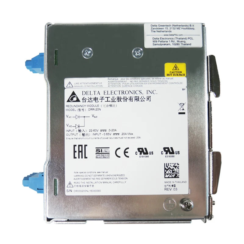 DELTA 0.65V20A DRR-20N새 오리지널 레일 전원공급장치