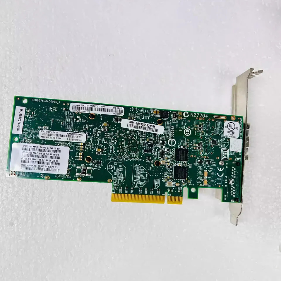 IBM EN0S/EN0U PCIe3기가비트 네트워크 카드Gbx2 1GbEx2 4 개전기 포트 00E2715 00E2719