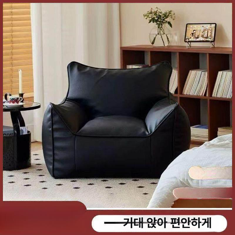 1인용 쇼파 카페 독서 등받이 안락의자 수유 소파의자 침실 푹신한 무중력 호텔 - 상세 이미지 4