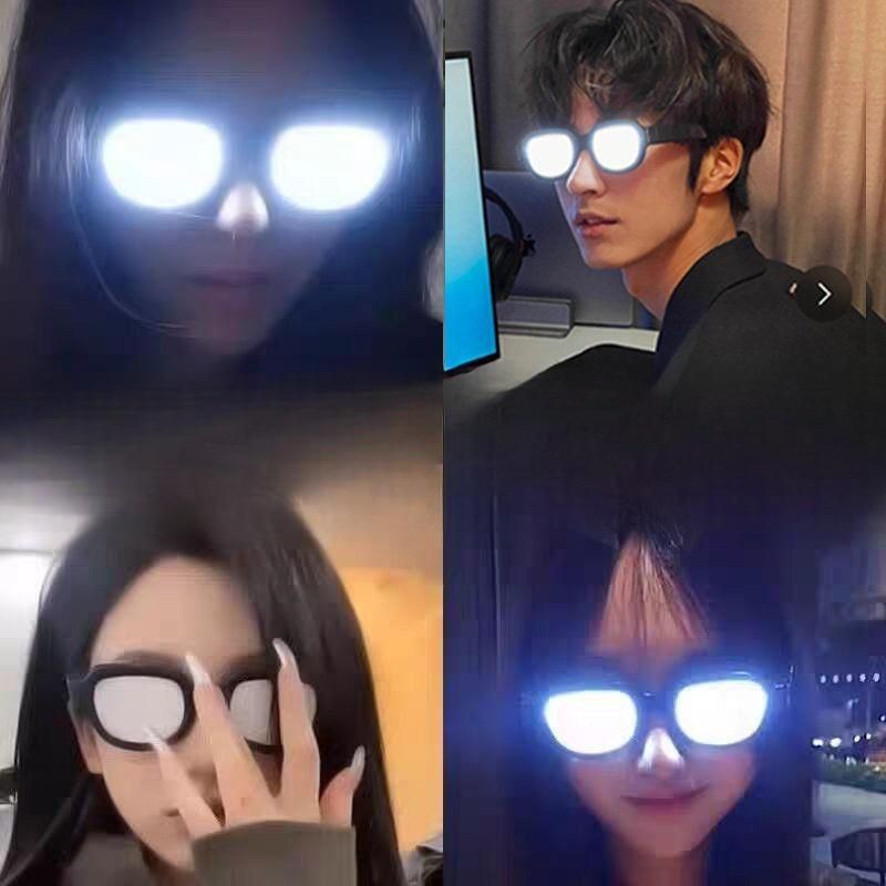 LED 선글라스 발광안경 재미있는 소품 파티안경 생일파티안경 - 상품 이미지