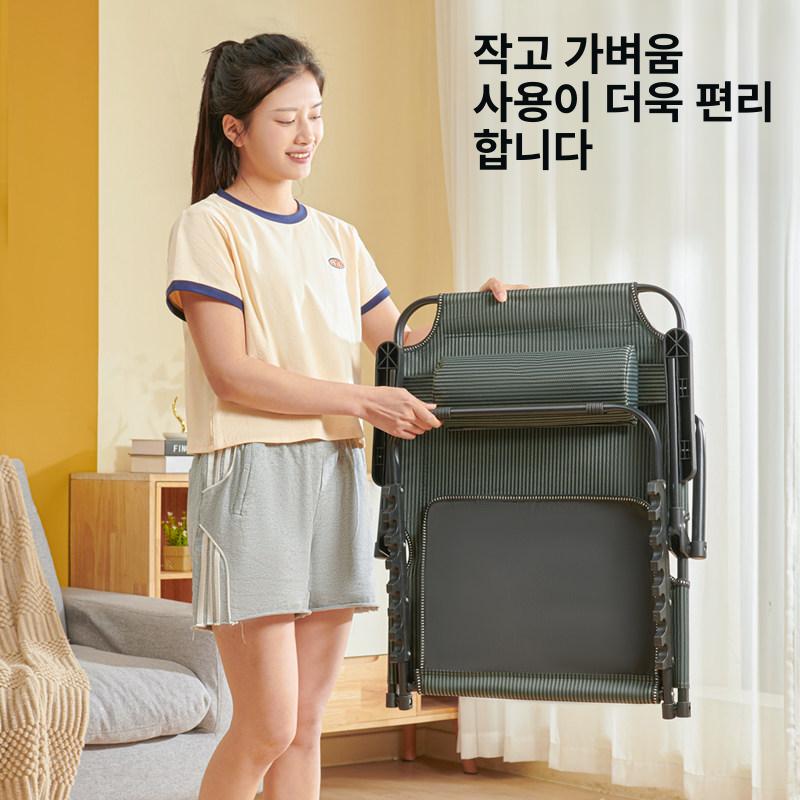 침대용 등받이의자 좌식 접이식 작업용 팔걸이 독서 편한 지지대 바닥 앉은뱅 쿠션 - 상세 이미지 4