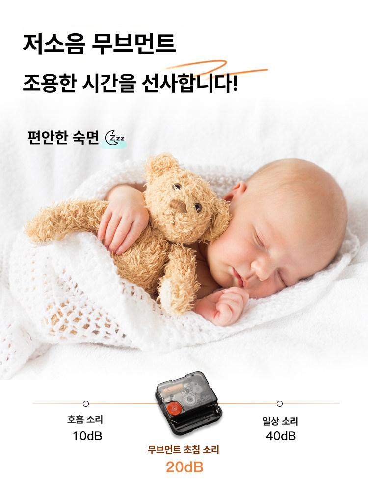 무소음 양면시계 입체 아날로그 벽걸이시계 모던 무브먼트 엔틱 모노 내츄럴 코너시계 - 상세 이미지 3