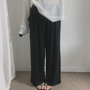 [L-3XL] 빅사이즈 여름 찰랑이 와이드 냉장고바지 착용 후기 | 사이즈/핏 총정리 - 상품 이미지 1