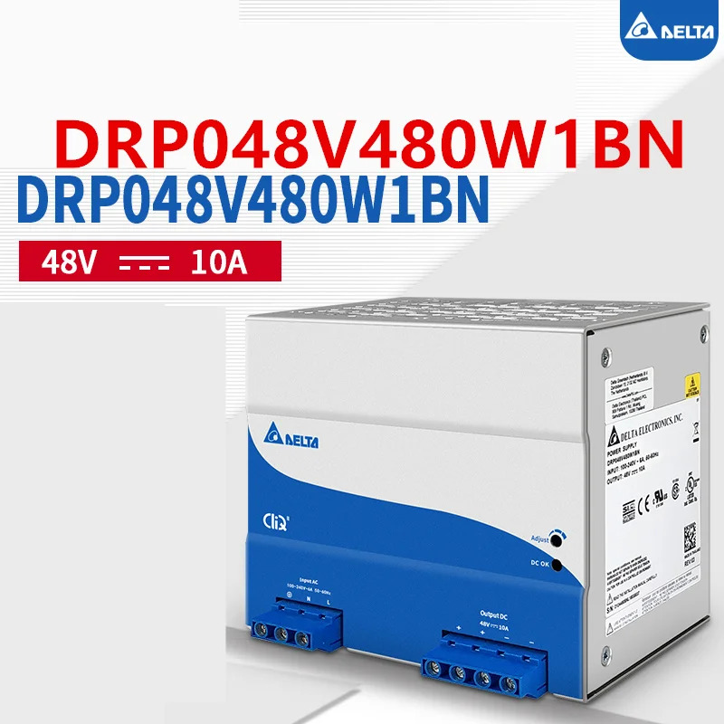 델타 48V10A 480W DRP048V480W1BN새 원본 레일 전원공급장치